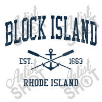 Block Island Ri Vintage Navy Crossed Oars & Boat Anchor Bomber Jacket | Artistshot