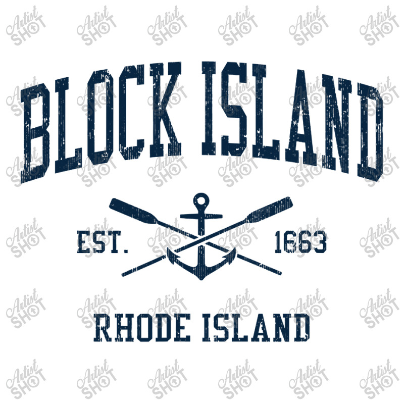 Block Island Ri Vintage Navy Crossed Oars & Boat Anchor Bomber Jacket by CUSER3772 | Artistshot