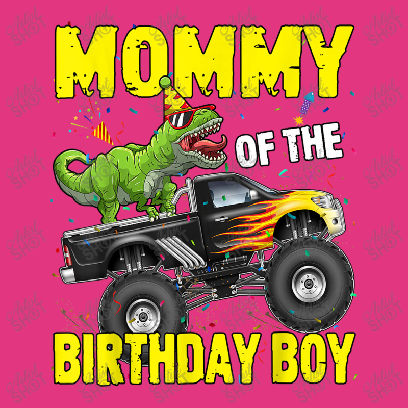 Mommy Of The Birthday Boy Dinosaurs T Rex Monster Truck Characters Car Beanie | Artistshot