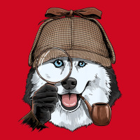 Detective Siberian Husky Spy Investigator Husky Dog Lover Pom Pom Beanie | Artistshot