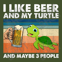 Retro I Like Beer My Turtle And Maybe 3 People Turtle Lover Premium T Sun Shade Cap | Artistshot