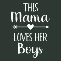 Mom This Mama Loves Her Boys Pullover Hoodie Mesh Back Trucker Hat | Artistshot