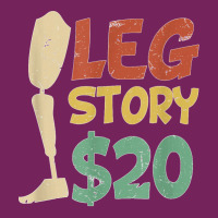 Leg Story $20  Funny Amputated Prosthetic Leg Story T Shirt Tie Dyed Bucket Hat | Artistshot