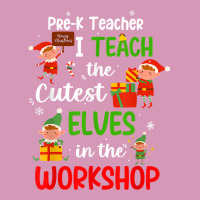 Pre K Grade Teacher I Teach The Cutest Elves In The Workshop T Shirt Tie Dyed Bucket Hat | Artistshot