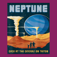 Retro Neptune Gaze At The Geysers On Triton Space Tourism T Shirt Tie Dyed Bucket Hat | Artistshot