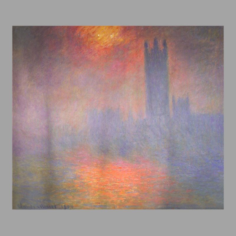 Monet's London Houses Of Parliament The Sun Shining Fog T Shirt Foam Trucker Hat by densonozmastonmq | Artistshot