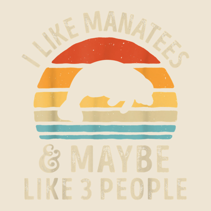 I Like Manatees And Maybe 3 People Sea Cow Lover Retro Men Adjustable Baseball Cap by LaticiaSandgren | Artistshot