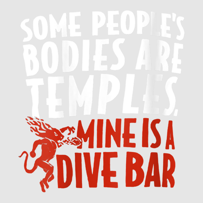 Womens Some People's Bodies Are Temples Mine Is A Dive Bar V Neck T Sh Adjustable Baseball Cap by lazhehurezhu | Artistshot