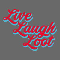 Live Laugh Loot (worn - Red Cyan) Adjustable Baseball Cap | Artistshot