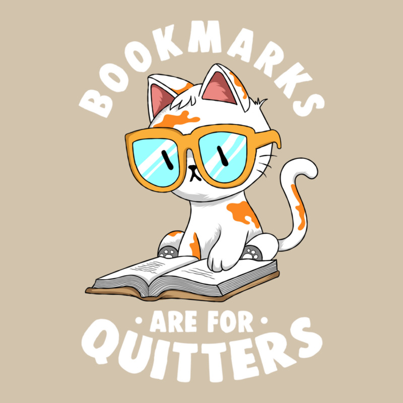 Bookmarks Are For Quitters Cute Nerdy Kitty Bookworm Gift Long Sleeve Adjustable Baseball Cap by cm-arts | Artistshot