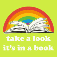 Take A Look, It's In A Book, Rainbows, Retro Book Lovers Design, Bookw Adjustable Baseball Cap | Artistshot