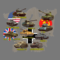 Top Ten Best Ww2 Tanks M4 Sherman Panzer Iv Tiger Ii T-34 Adjustable Baseball Cap | Artistshot