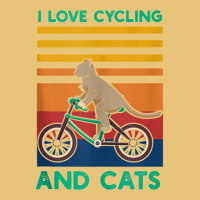 I Love Cycling And Cats Riding Bicycle Cyclist Kitty Lover Tank Top Dyed Cap | Artistshot