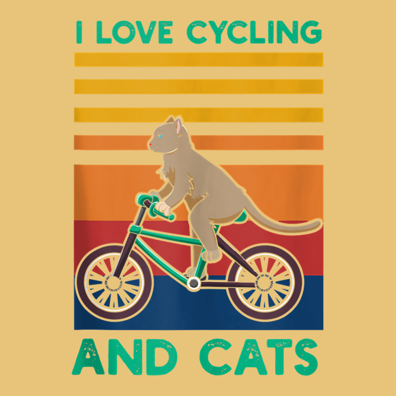 I Love Cycling And Cats Riding Bicycle Cyclist Kitty Lover Tank Top Dyed Cap | Artistshot