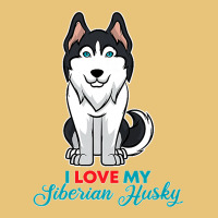 I Love My Siberian Husky For Lovers Of Huskies Premium Dyed Cap | Artistshot