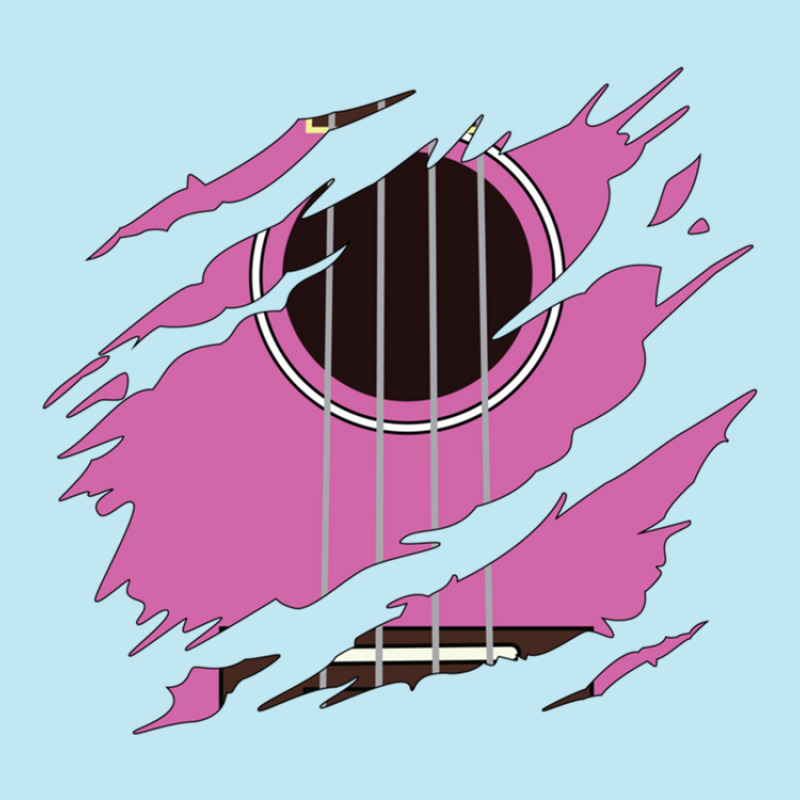 Ripped Ukulele Pink Color Urban Heavy T-shirt | Artistshot