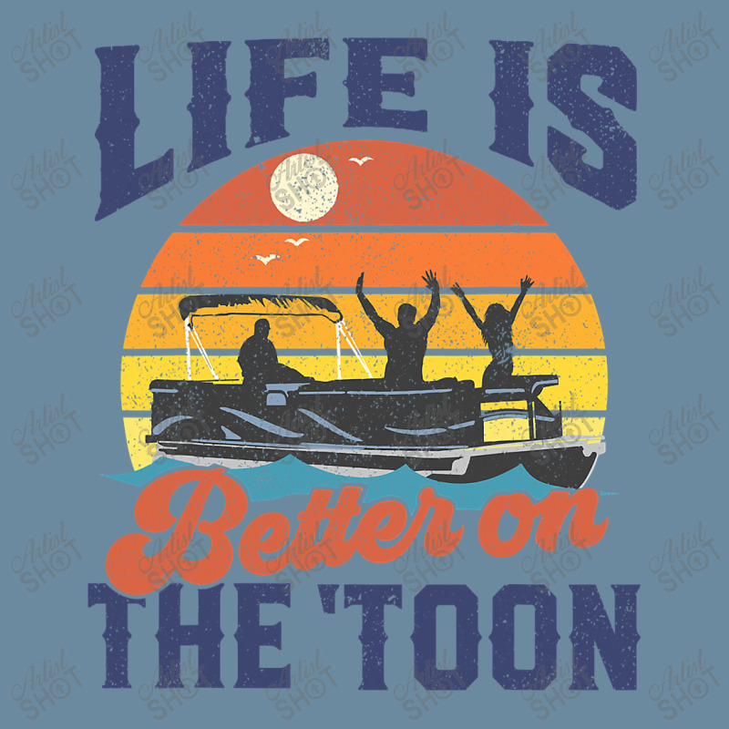 Life Is Better On The Toon Pontoon Boat Boating Fathers Gift Urban Heavy T-shirt | Artistshot