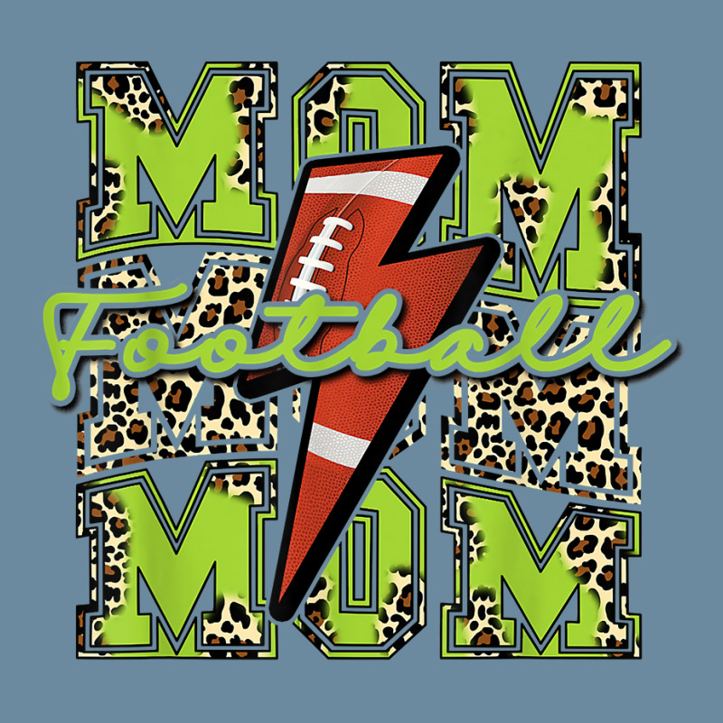 Football Mom, Football Lightning Bolt Leopard Lime Green T Shirt Urban Pullover Hoodie by cm-arts | Artistshot