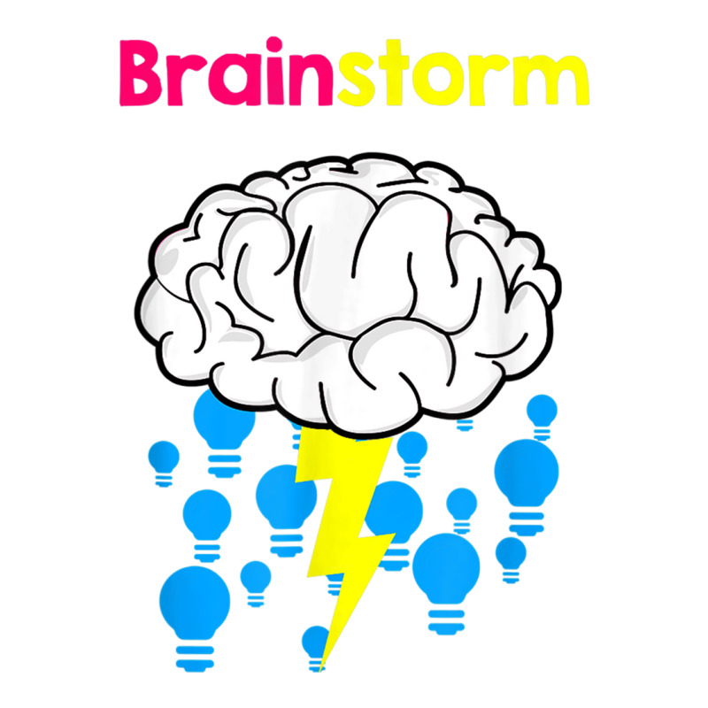 Funny Brainstorm Good Idea Lightbulb Thunder Bomber Jacket | Artistshot