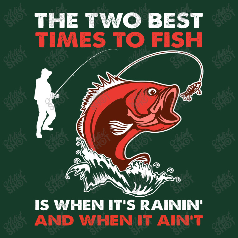 The Two Best Times To Fish Shirt Visor hat by Maria_Jezierski | Artistshot