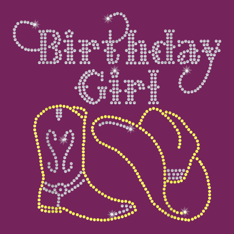 Birthday Girl With Boot And Cowboy Hat Bling Rhinestone T Shirt Tie Dyed Bucket Hat by agueron | Artistshot