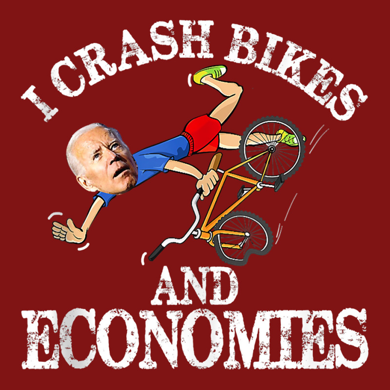 Joe Biden Falling Off Bike I Crash Bikes And Economies Tank Top Snapback Trucker Cap | Artistshot