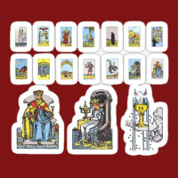 Tarot Card Sticker Set Major Arcana The Hermit Eleven Piece Pack 45474 Snapback Trucker Cap | Artistshot