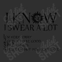 I Know I Swear A Lot  Black Ver Super Natural Snapback Trucker Cap | Artistshot