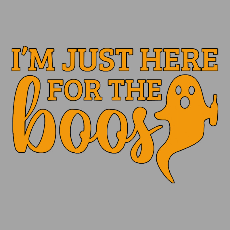 Halloween T  Shirti´m Just Here For The Boos Ghost Orange Color Text Foam Trucker Hat by nancybackground | Artistshot