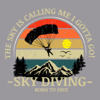 Skydiving Adventures Sky Is Calling Parachutes On Vintage Sunset Retro Adjustable Baseball Cap | Artistshot