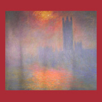 Monet's London Houses Of Parliament The Sun Shining Fog T Shirt Dyed Cap | Artistshot