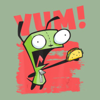 Invader Zim Gir Screaming Yum! Taco Portrait Urban Heavy T-shirt | Artistshot