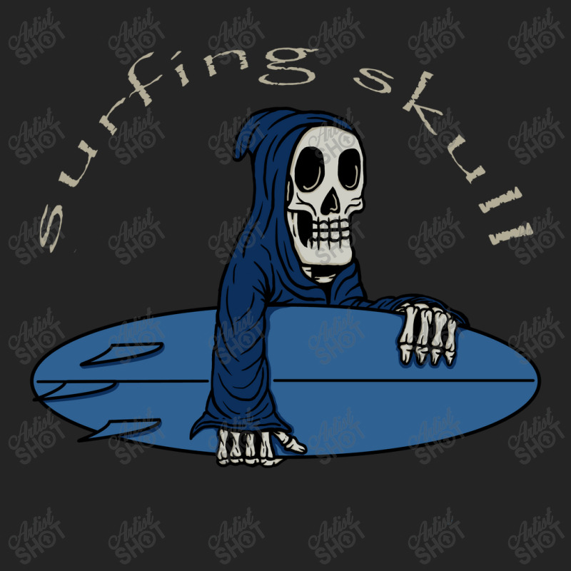 Surfing Skull 3/4 Sleeve Shirt | Artistshot