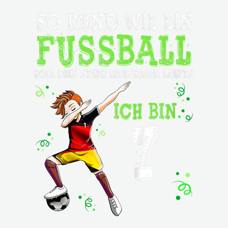 Children's With German Text Ich Bin 7 Years Football Dabbing Boy 7th B Urban Heavy T-shirt | Artistshot