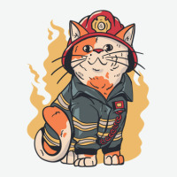 Firefighter Cat Urban Heavy T-shirt | Artistshot