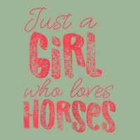 Just A Girl Who Loves Horses Pink Urban Heavy T-shirt | Artistshot