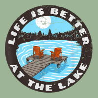 Life Is Better At The Lake   Relaxing Dock Adirondack Chair T Shirt Urban Pullover Hoodie | Artistshot