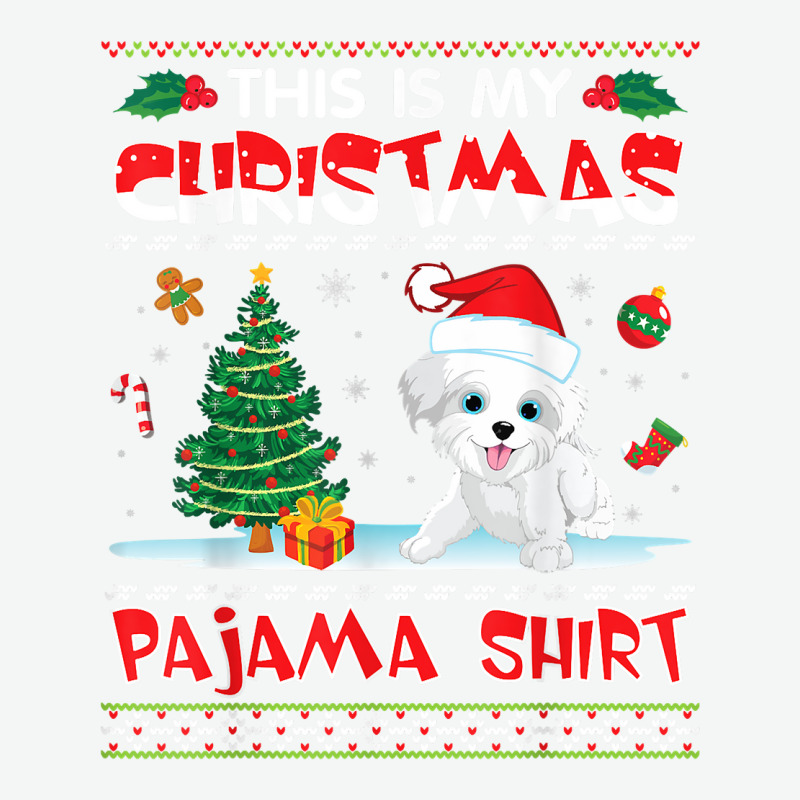 Morkie Dog Dancing On Snow Gift This Is My Christmas Pajama T Shirt Urban Pullover Hoodie | Artistshot