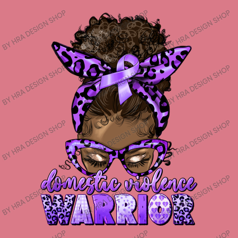 Domestic Violence Warrior Afro Messy Bun Leatherette Tumbler | Artistshot