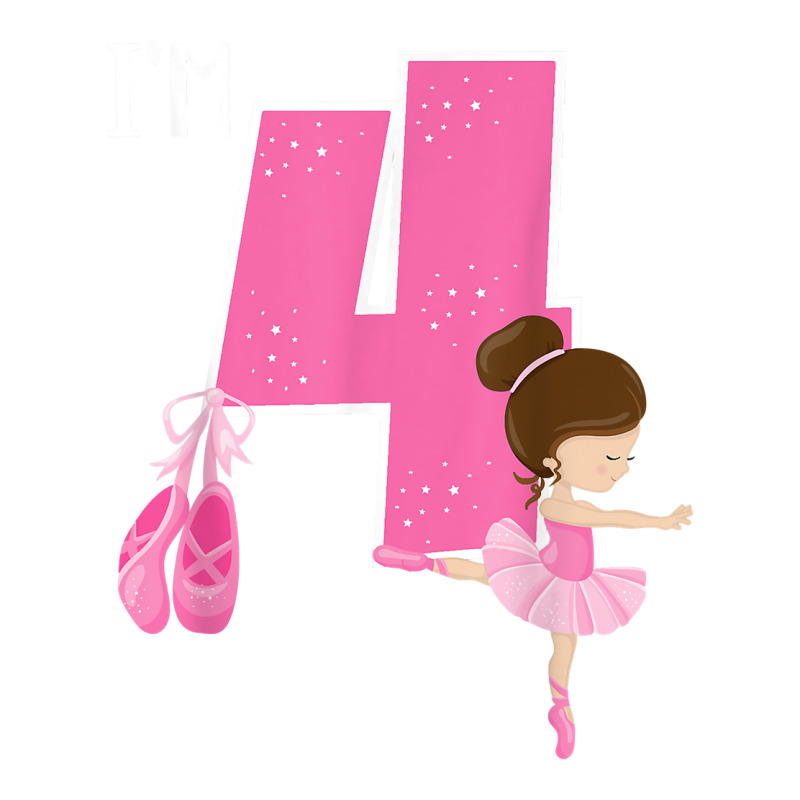 Girl_s 4 Year Old Ballerina 4th Birthday Party Ballet Dancer Bomber Jacket | Artistshot