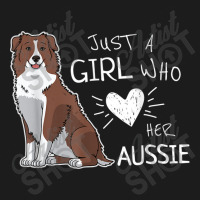 Just A Girl Who Loves Her Australian Shepherd Dog Puppy Love Beanie | Artistshot