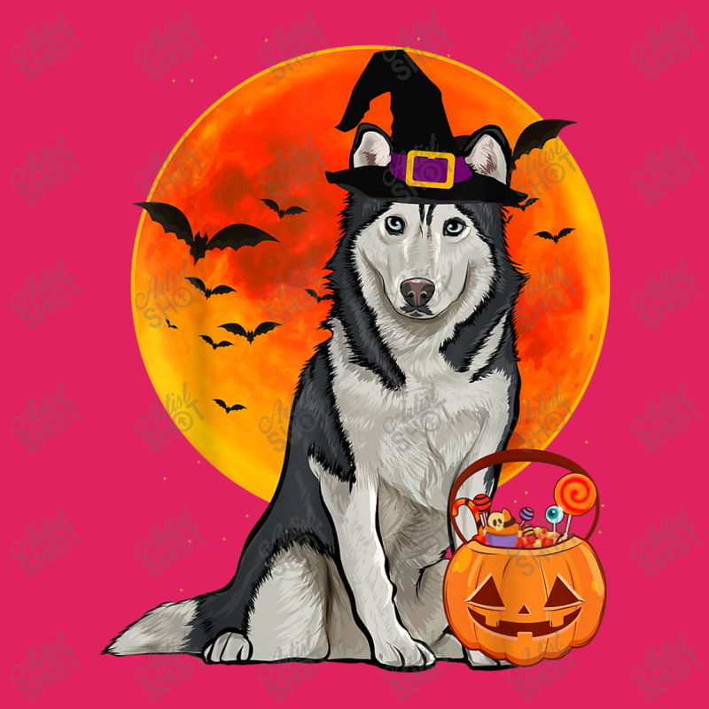 Dog Halloween Siberian Husky Jack O Lantern Pumpkin Pom Pom Beanie by Brynlee-Everett | Artistshot