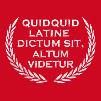 Quidquid Latine Dictum Sit Altum Videtur   Teacher T Shirt Pom Pom Beanie | Artistshot