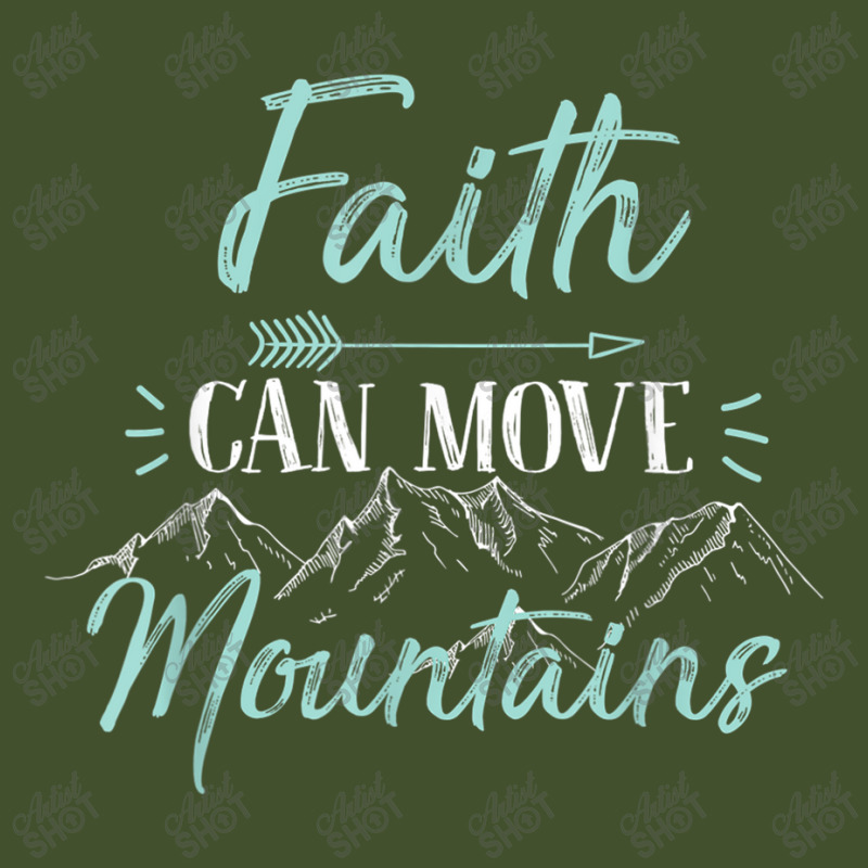 Faith Can Move Mountains Bible Verse Holy Religious Week Women My Favo Sun Shade Cap | Artistshot