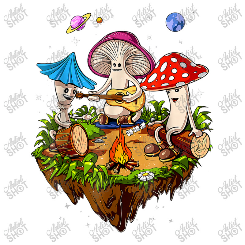 Hippie Mushrooms Camping Psychedelic Forest Fungi Festival T Shirt Mesh Back Trucker Hat | Artistshot