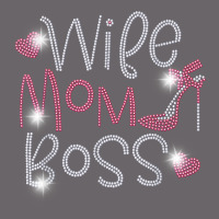 Wife Mom Boss Bling Rhinestone Funny Birthday Party Gift T Shirt Mesh Back Trucker Hat | Artistshot