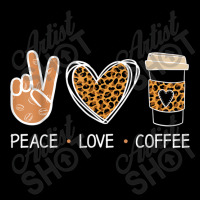 Peace Love Coffee Leopard Heart Coffee Design T Shirt Mesh Back Trucker Hat | Artistshot