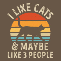 I Like Cats And Maybe Like 3 People Cat Lover Gifts Women T Shirt Snapback Trucker Cap | Artistshot