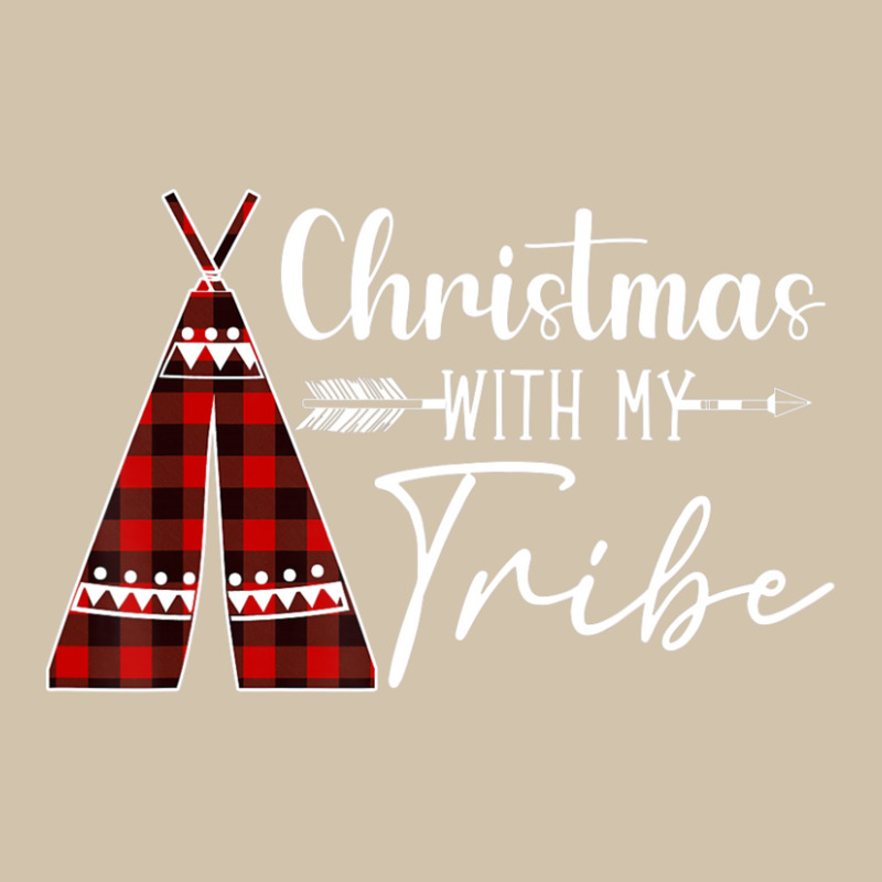 Christmas With My Tribe Buffalo Plaid Matching Family Adjustable Baseball Cap by cm-arts | Artistshot