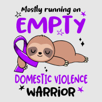 Domestic Violence Awareness T  Shirt Mostly Running On Empty Domestic Adjustable Baseball Cap | Artistshot